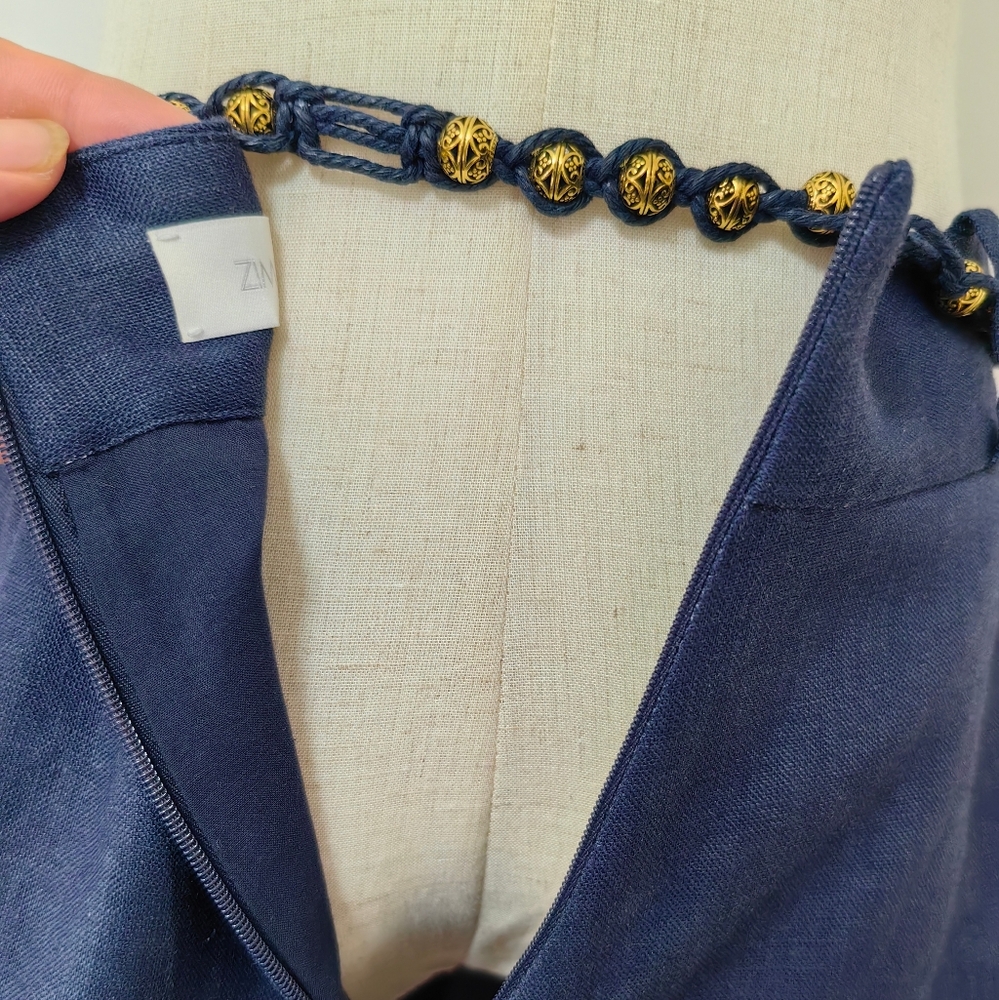 Zimmermann Navy Floral High Waist Shorts - Picture 4 of 7
